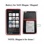 Battery Replacement for LAUNCH X431 Diagun X431 Diagun 2